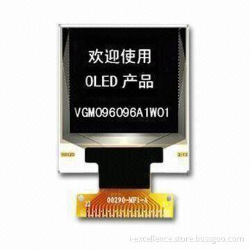 1.12-inch OLED for MP3/MP4, with 96 x 96mm White Color, 16 Grayscale and Low-power Consumption